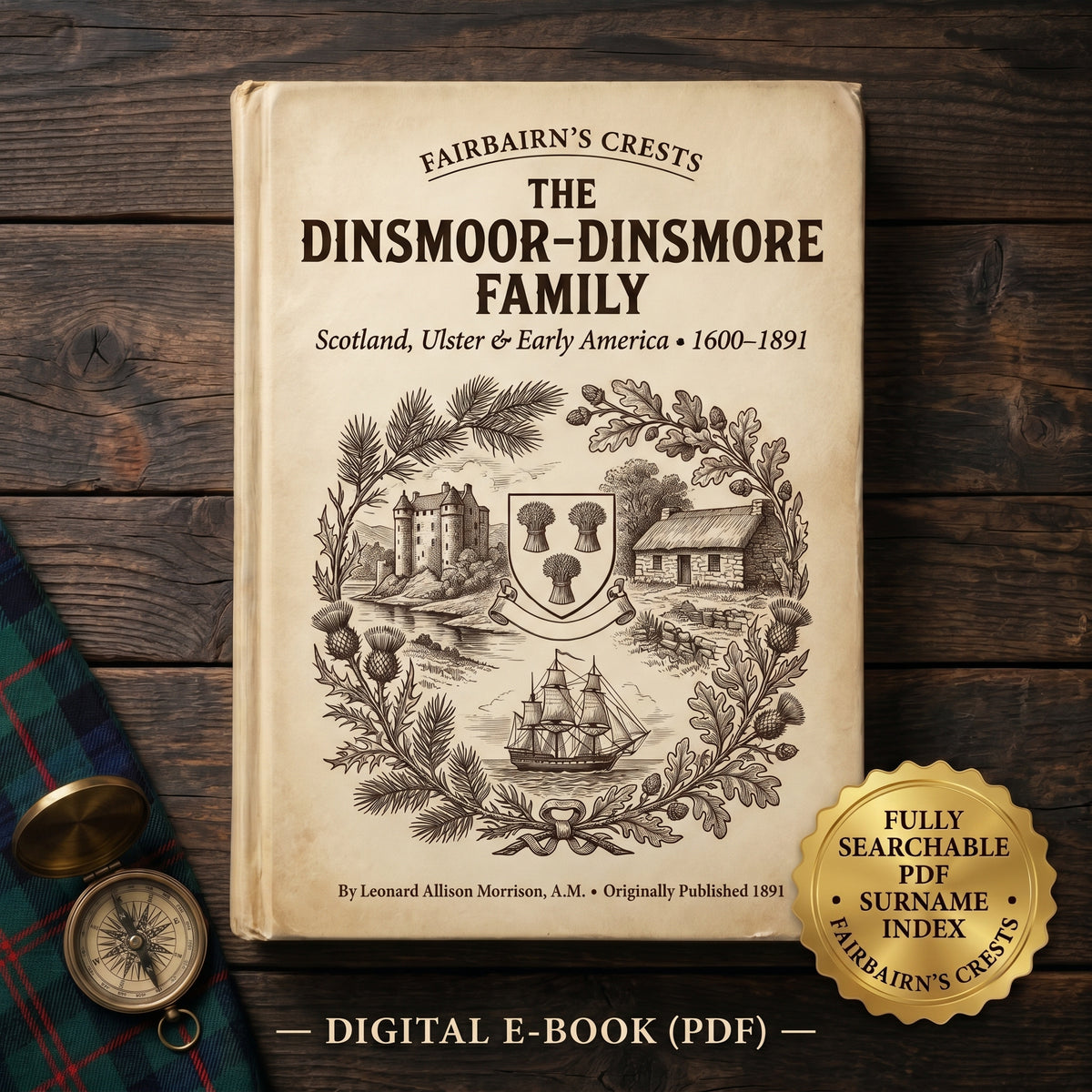 The Dinsmoor-Dinsmore Family of Scotland, Ireland & America (1891) - Searchable PDF & Surname Index