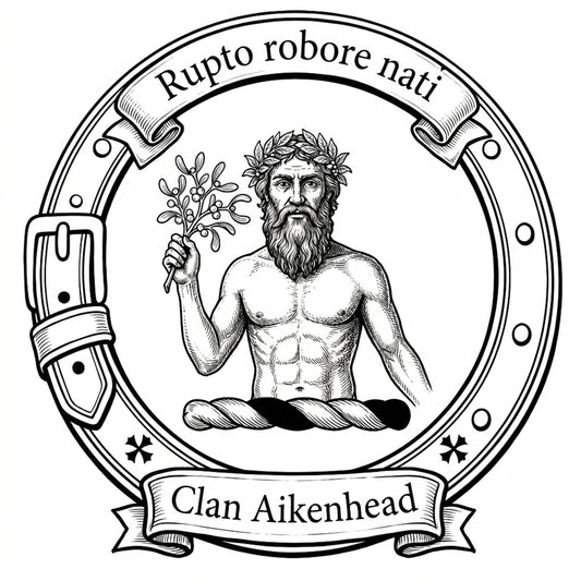 Clan Aikenhead Crest digital download: Includes Color PNG, B&W PNG, and SVG vector files