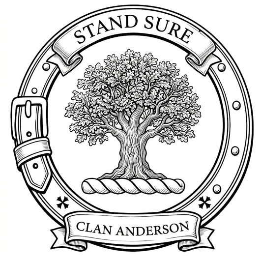 Clan Anderson Crest digital download: Includes Color PNG, B&W PNG, and SVG vector files