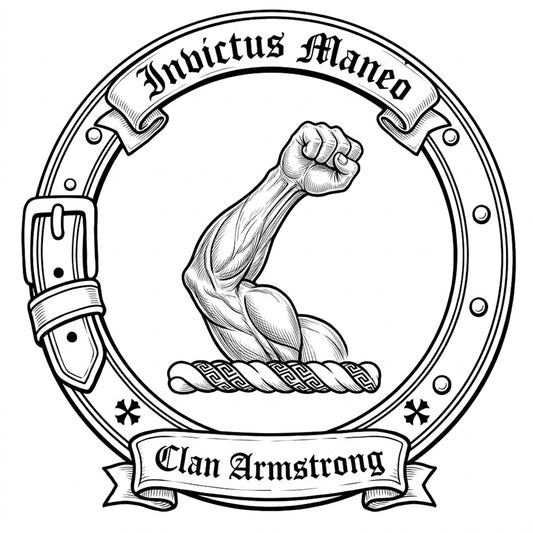 Clan Armstrong Crest digital download: Includes Color PNG, B&W PNG, and SVG vector files