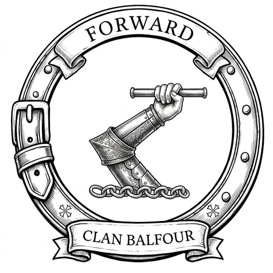 Clan Balfour Crest digital download: Includes Color PNG, B&W PNG, and SVG vector files
