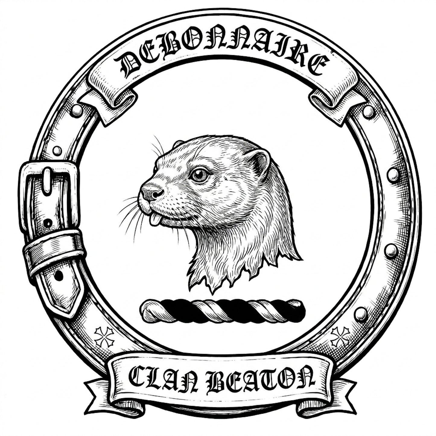 Clan Beaton Crest digital download: Includes Color PNG, B&W PNG, and SVG vector files