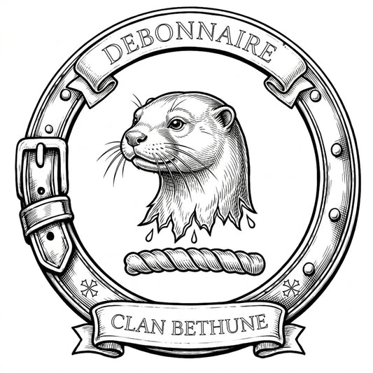 Clan Bethune Crest digital download: Includes Color PNG, B&W PNG, and SVG vector files