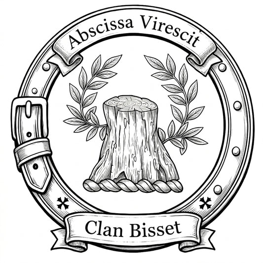 Clan Bisset Crest digital download: Includes Color PNG, B&W PNG, and SVG vector files