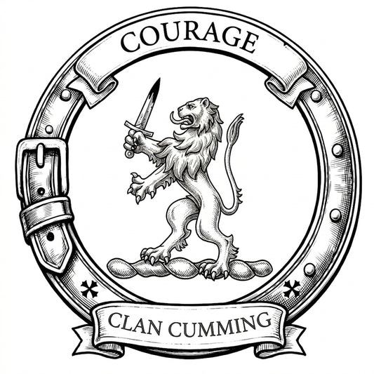 Clan Cumming Crest digital download: Includes Color PNG, B&W PNG, and SVG vector files