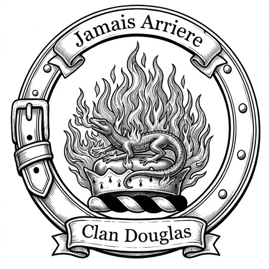 Clan Douglas Crest digital download: Includes Color PNG, B&W PNG, and SVG vector files