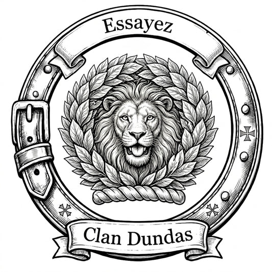 Clan Dundas Crest digital download: Includes Color PNG, B&W PNG, and SVG vector files