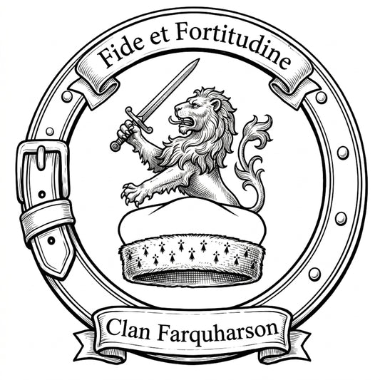 Clan Farquharson crest digital download: Includes Color PNG, B&W PNG, and SVG vector files