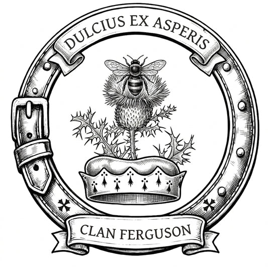 Clan Ferguson Crest digital download: Includes Color PNG, B&W PNG, and SVG vector files