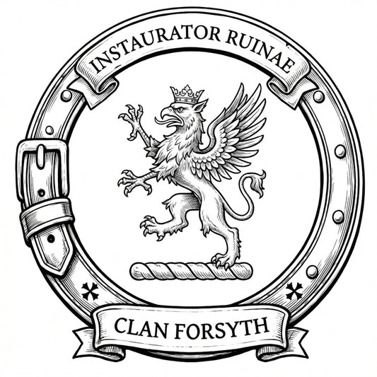 Clan Forsyth Crest digital download: Includes Color PNG, B&W PNG, and SVG vector files