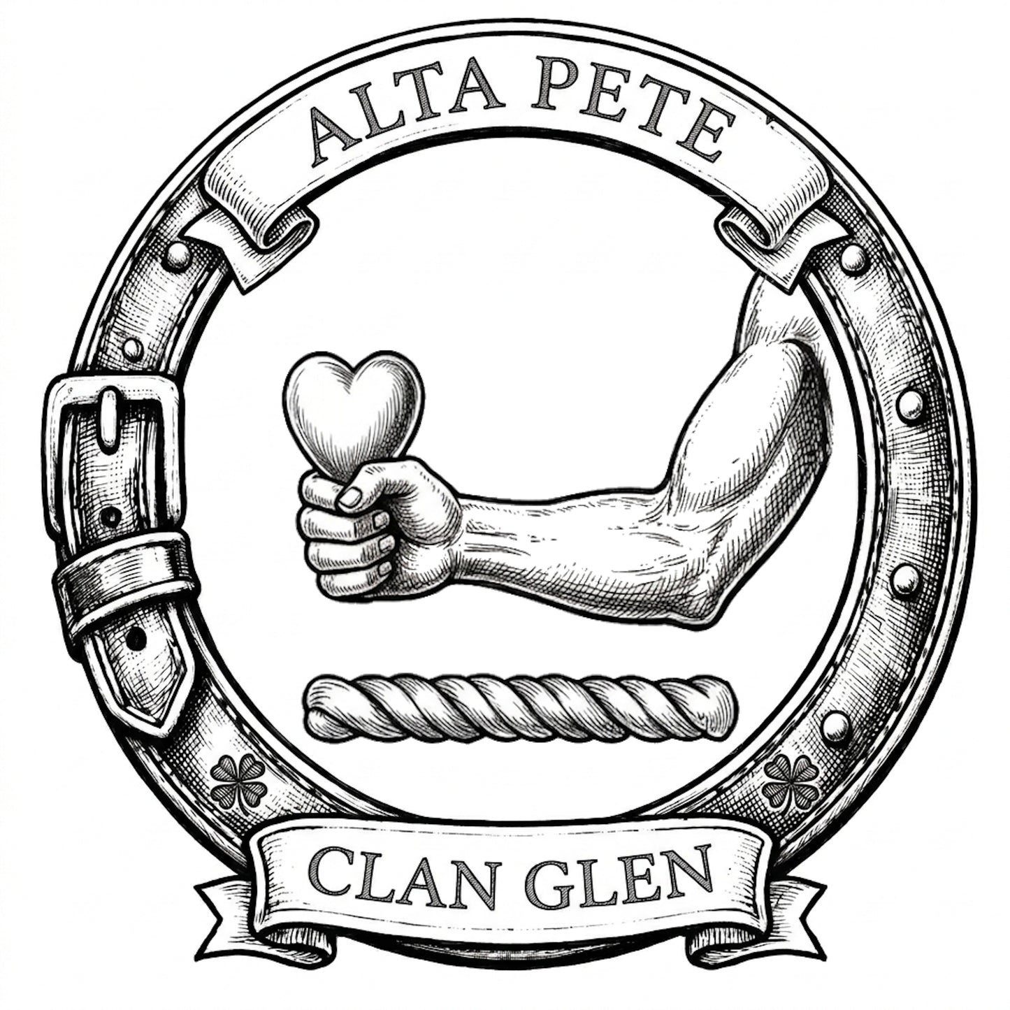 Clan Glen Crest digital download: Includes Color PNG, B&W PNG, and SVG vector files