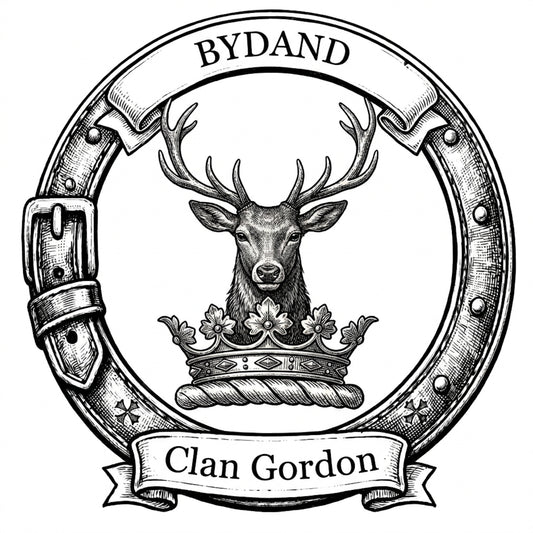 Clan Gordon Crest digital download: Includes Color PNG, B&W PNG, and SVG vector files