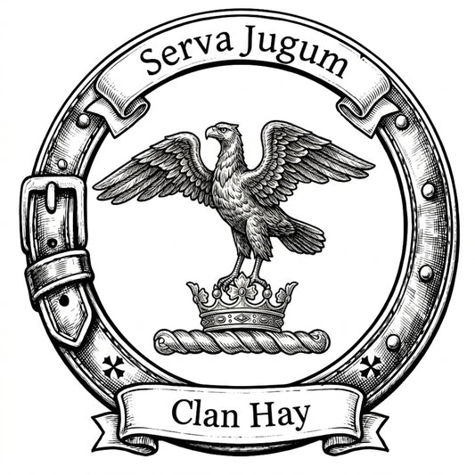 Clan Hay Crest digital download: Includes Color PNG, B&W PNG, and SVG vector files