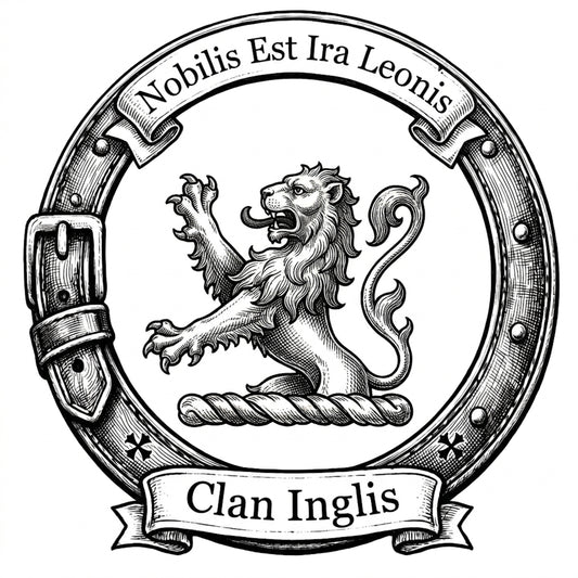 Clan Inglis Crest digital download: Includes Color PNG, B&W PNG, and SVG vector files