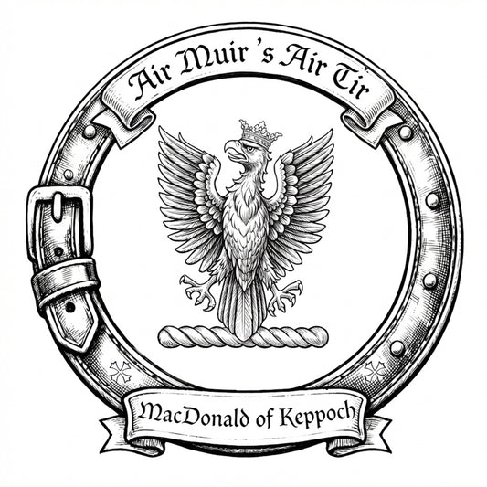 Clan MacDonald of Keppoch Crest digital download: Includes Color PNG, B&W PNG, and SVG vector files