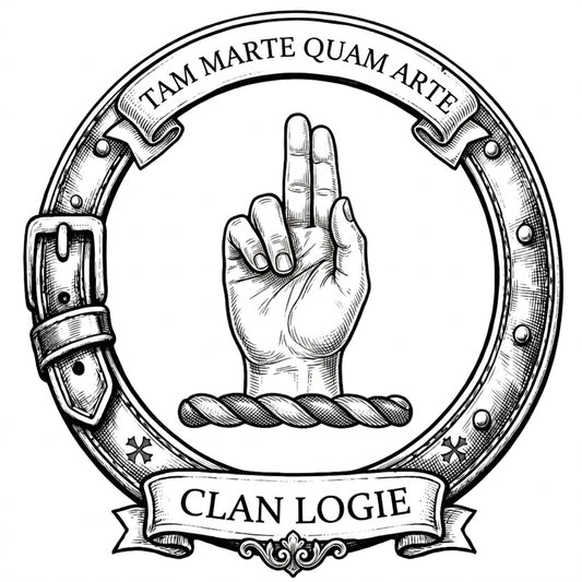 Clan Logie Crest digital download: Includes Color PNG, B&W PNG, and SVG vector files
