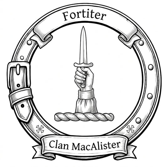 Clan MacAlister Crest digital download: Includes Color PNG, B&W PNG, and SVG vector files