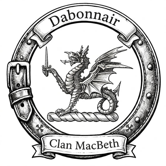 Clan MacBeth Crest digital download: Includes Color PNG, B&W PNG, and SVG vector files