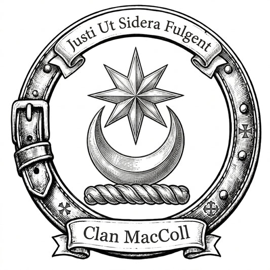 Clan MacColl Crest digital download: Includes Color PNG, B&W PNG, and SVG vector files