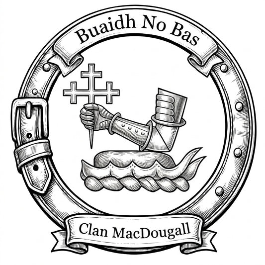 Clan MacDougall Crest digital download: Includes Color PNG, B&W PNG, and SVG vector files