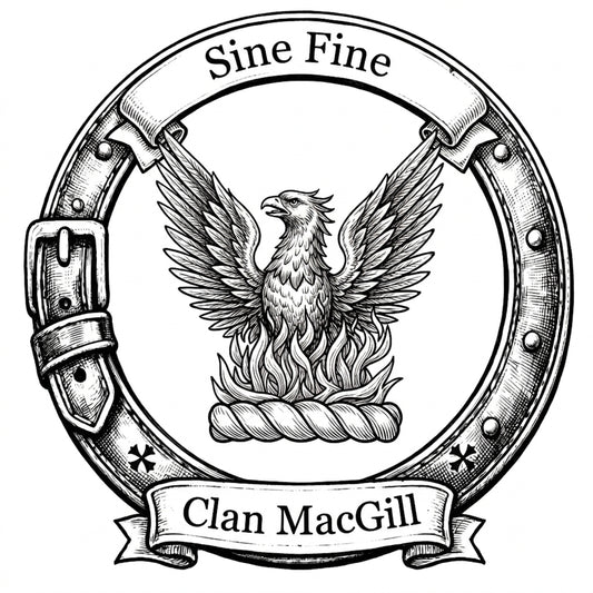 Clan MacGill Crest digital download: Includes Color PNG, B&W PNG, and SVG vector files