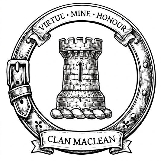 Clan MacLean Crest digital download: Includes Color PNG, B&W PNG, and SVG vector files