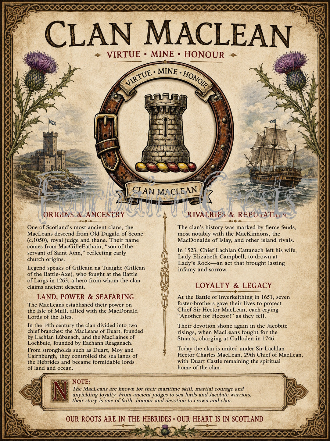 Clan MacLean Poster - Digital Download