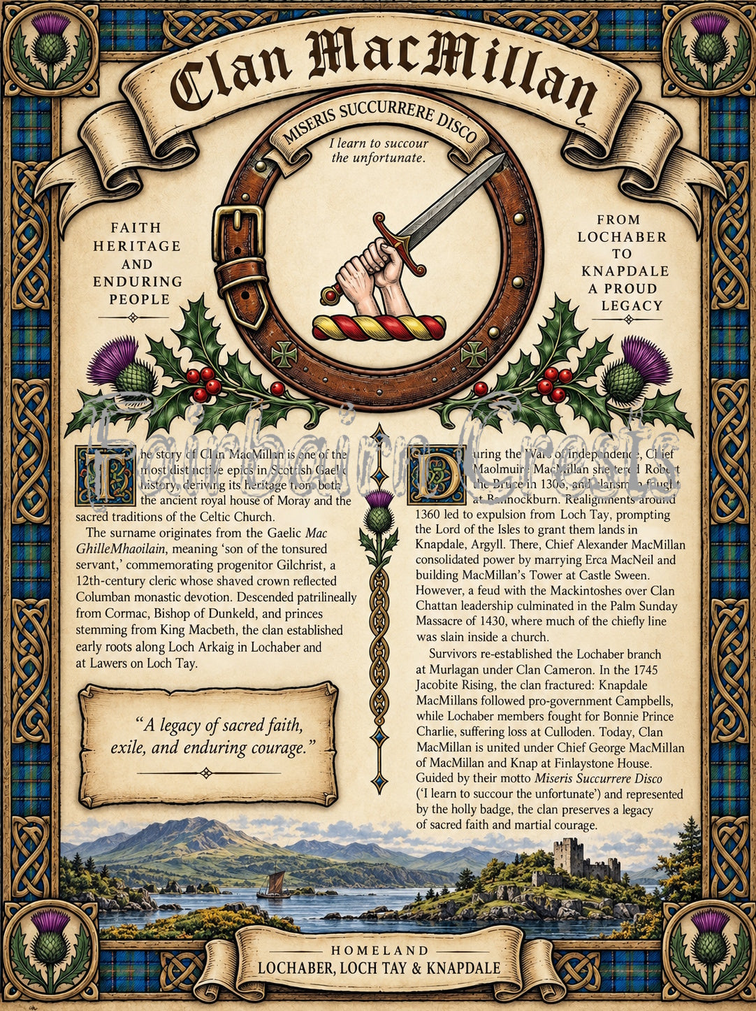 Clan MacMillan Poster - Digital Download