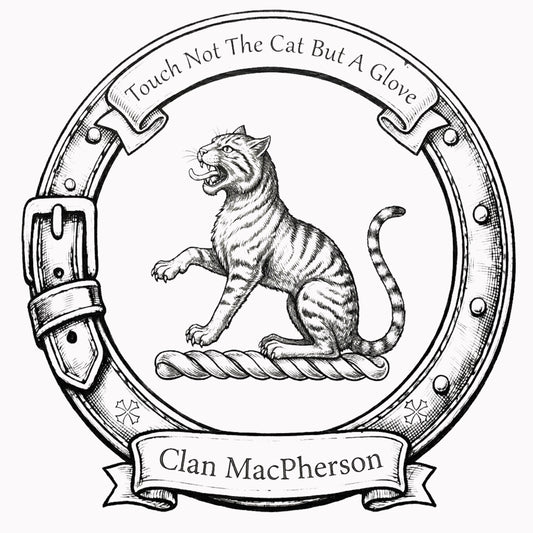 Clan MacPherson Crest digital download: Includes Color PNG, B&W PNG, and SVG vector files