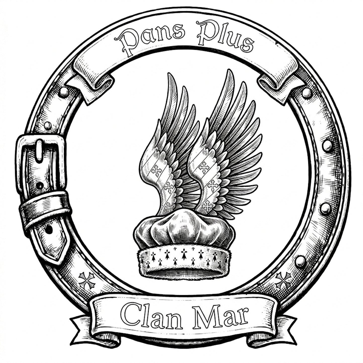 Clan Mar Crest digital download: Includes Color PNG, B&W PNG, and SVG vector files