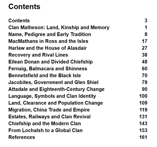 The Complete History of Clan Matheson - Digital Edition