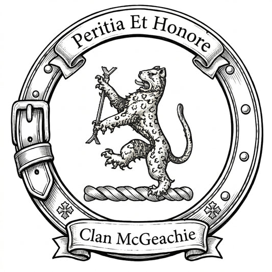 Clan McGeachie Crest digital download: Includes Color PNG, B&W PNG, and SVG vector files