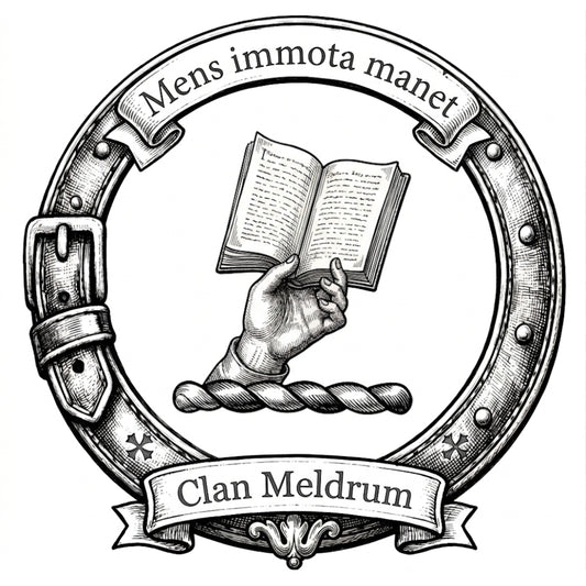 Clan Meldrum Crest digital download: Includes Color PNG, B&W PNG, and SVG vector files