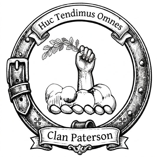 Clan Paterson Crest digital download: Includes Color PNG, B&W PNG, and SVG vector files