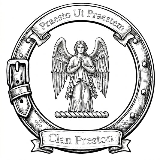 Clan Preston Crest digital download: Includes Color PNG, B&W PNG, and SVG vector files