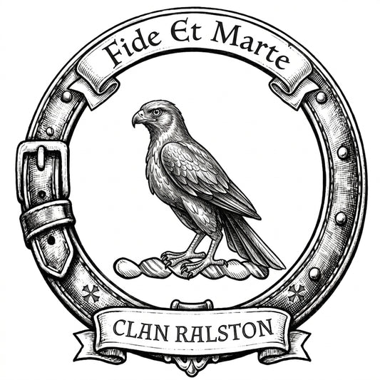 Clan Ralston Crest digital download: Includes Color PNG, B&W PNG, and SVG vector files