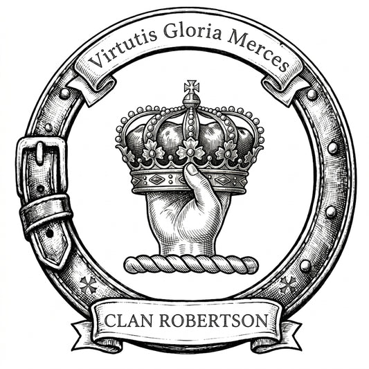Clan Robertson Crest digital download: Includes Color PNG, B&W PNG, and SVG vector files