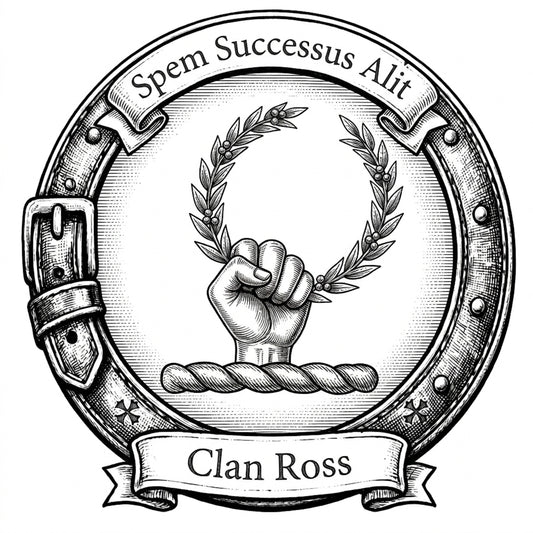 Clan Ross Crest digital download: Includes Color PNG, B&W PNG, and SVG vector files