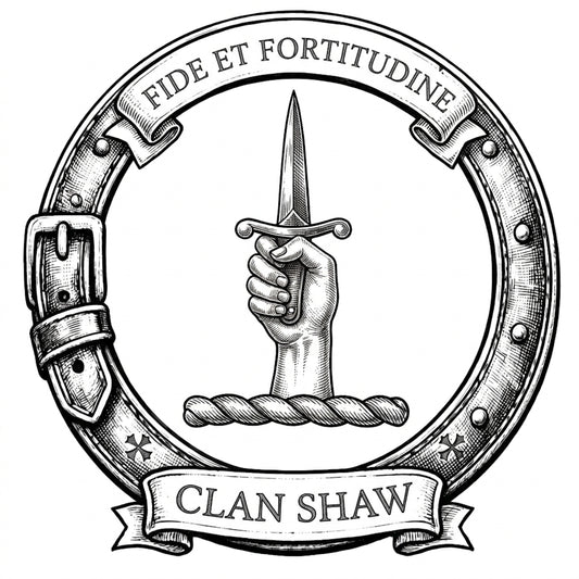 Clan Shaw Crest digital download: Includes Color PNG, B&W PNG, and SVG vector files