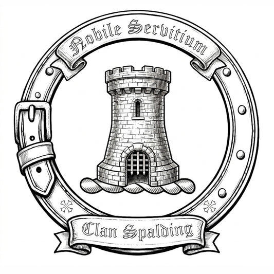 Clan Spalding Crest digital download: Includes Color PNG, B&W PNG, and SVG vector files