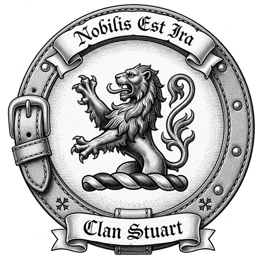 Clan Stuart Crest digital download: Includes Color PNG, B&W PNG, and SVG vector files