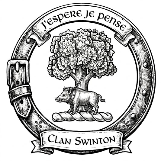 Clan Swinton Crest digital download: Includes Color PNG, B&W PNG, and SVG vector files