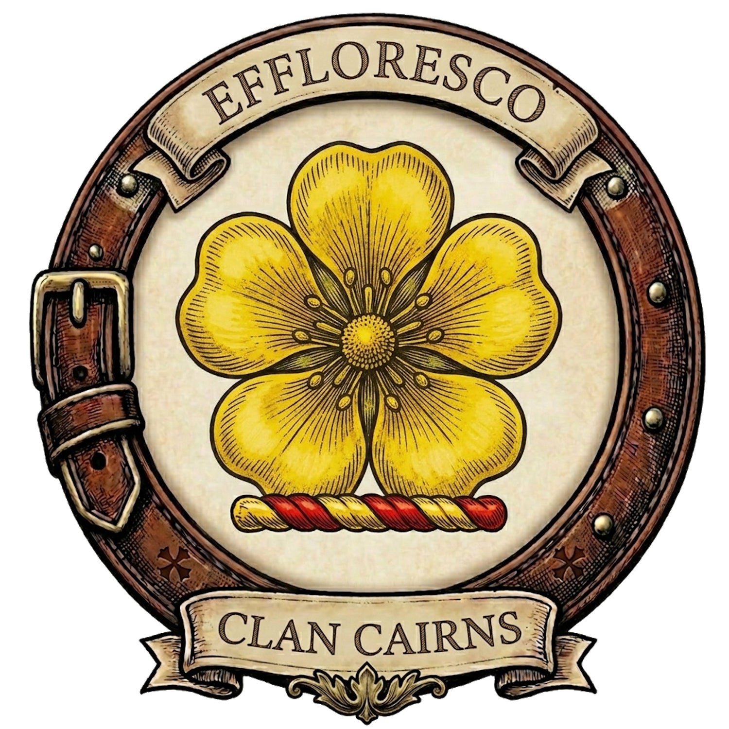 Clan Cairns Crest digital download: Includes Color PNG, B&W PNG, and SVG vector files