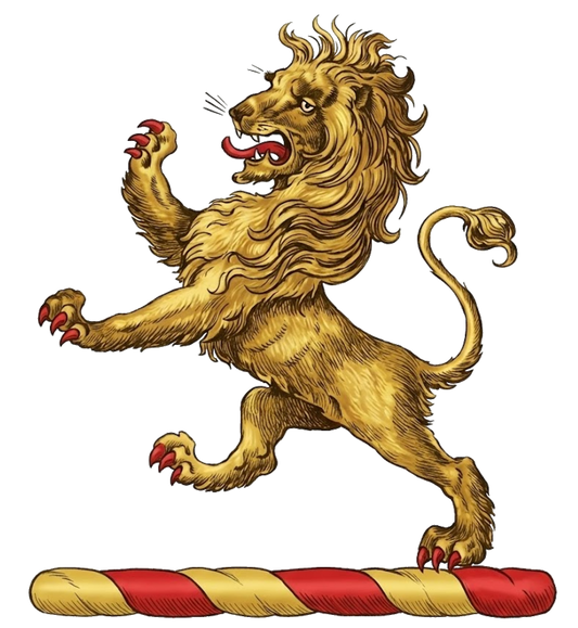 A lion rampant sable digital download: Includes Color PNG, B&W PNG, and SVG vector files