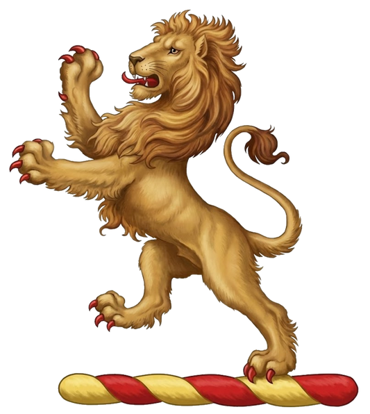 A lion rampant or digital download: Includes Color PNG, B&W PNG, and SVG vector files