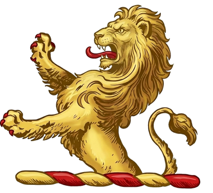 A demi-lion rampant or digital download: Includes Color PNG, B&W PNG, and SVG vector files