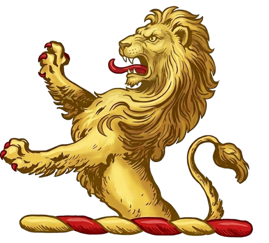 A demi-lion rampant or digital download: Includes Color PNG, B&W PNG, and SVG vector files