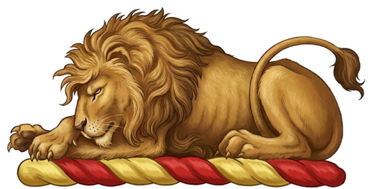 A Lion Couchant digital download: Includes Color PNG, B&W PNG, and SVG vector files
