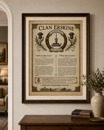 Clan Erskine Poster - Digital Download