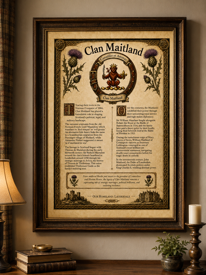 Clan Maitland Poster - Digital Download